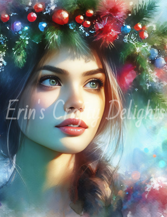 Christmas Woman Portrait 5