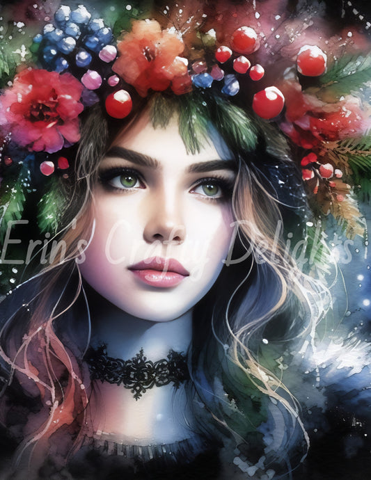Christmas Woman Portrait 6