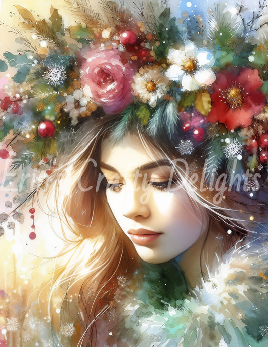 Christmas Woman Portrait 9