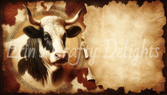 Cow Hide & Parchment 12