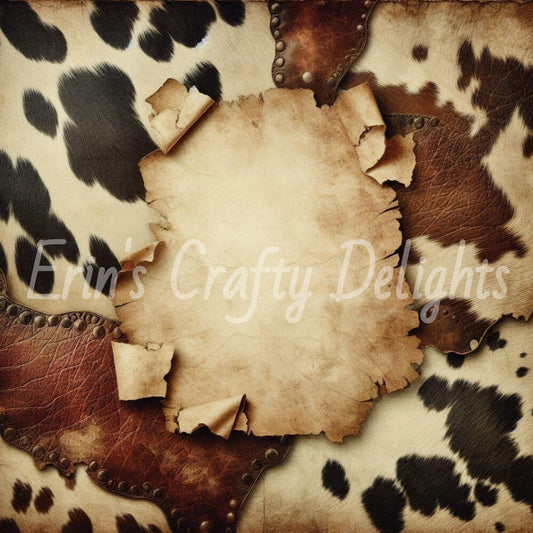 Cow Hide & Parchment 1