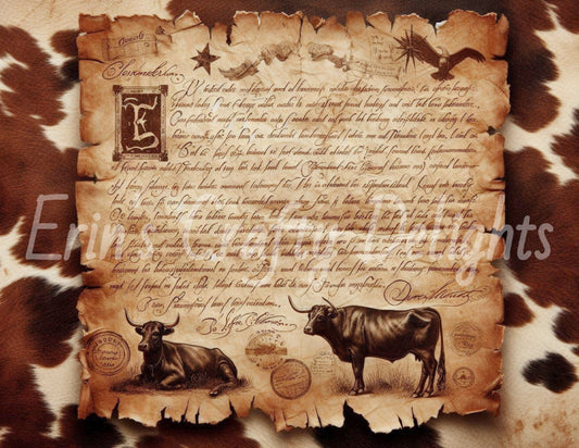 Cow Hide & Parchment 7