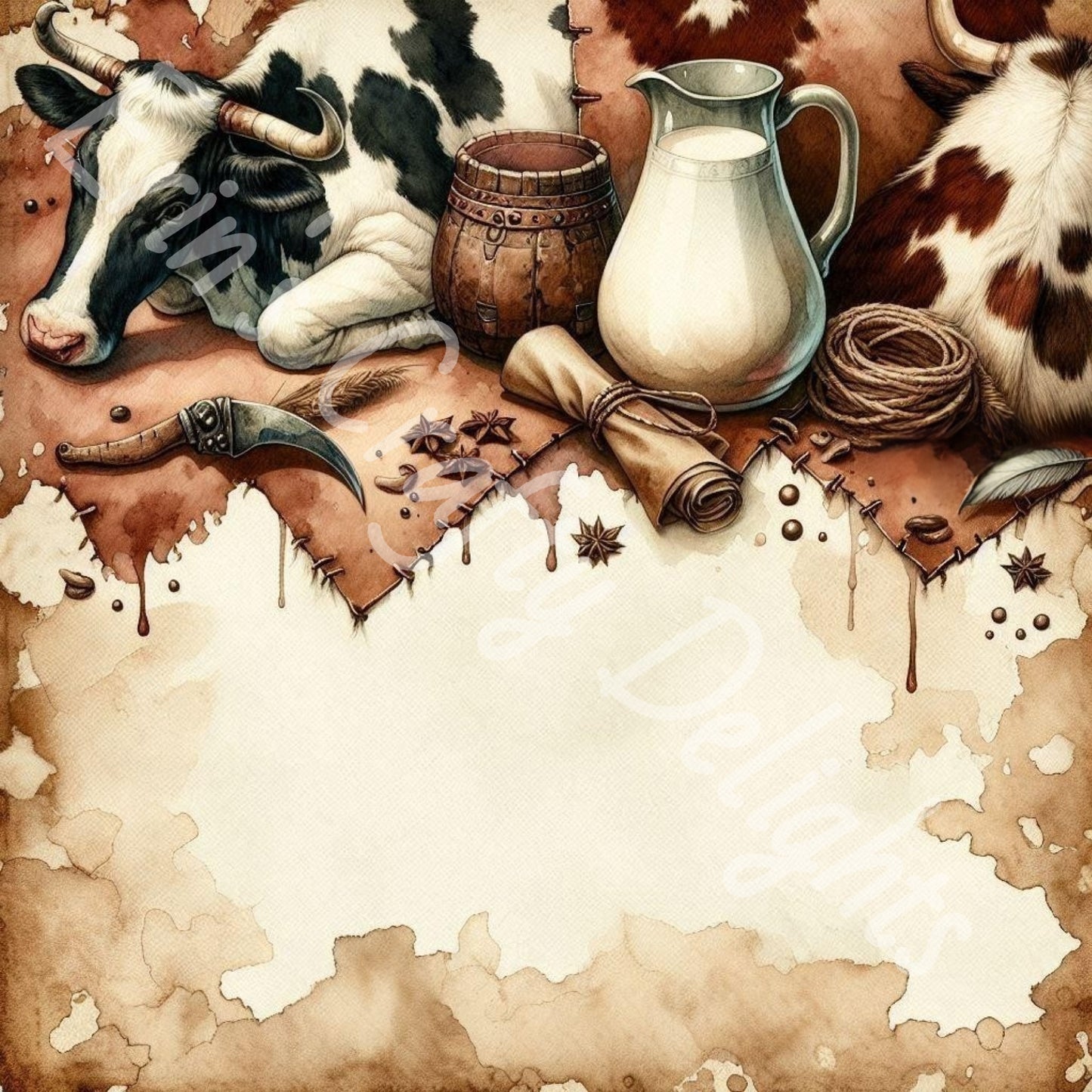 Cow Hide & Parchment 6