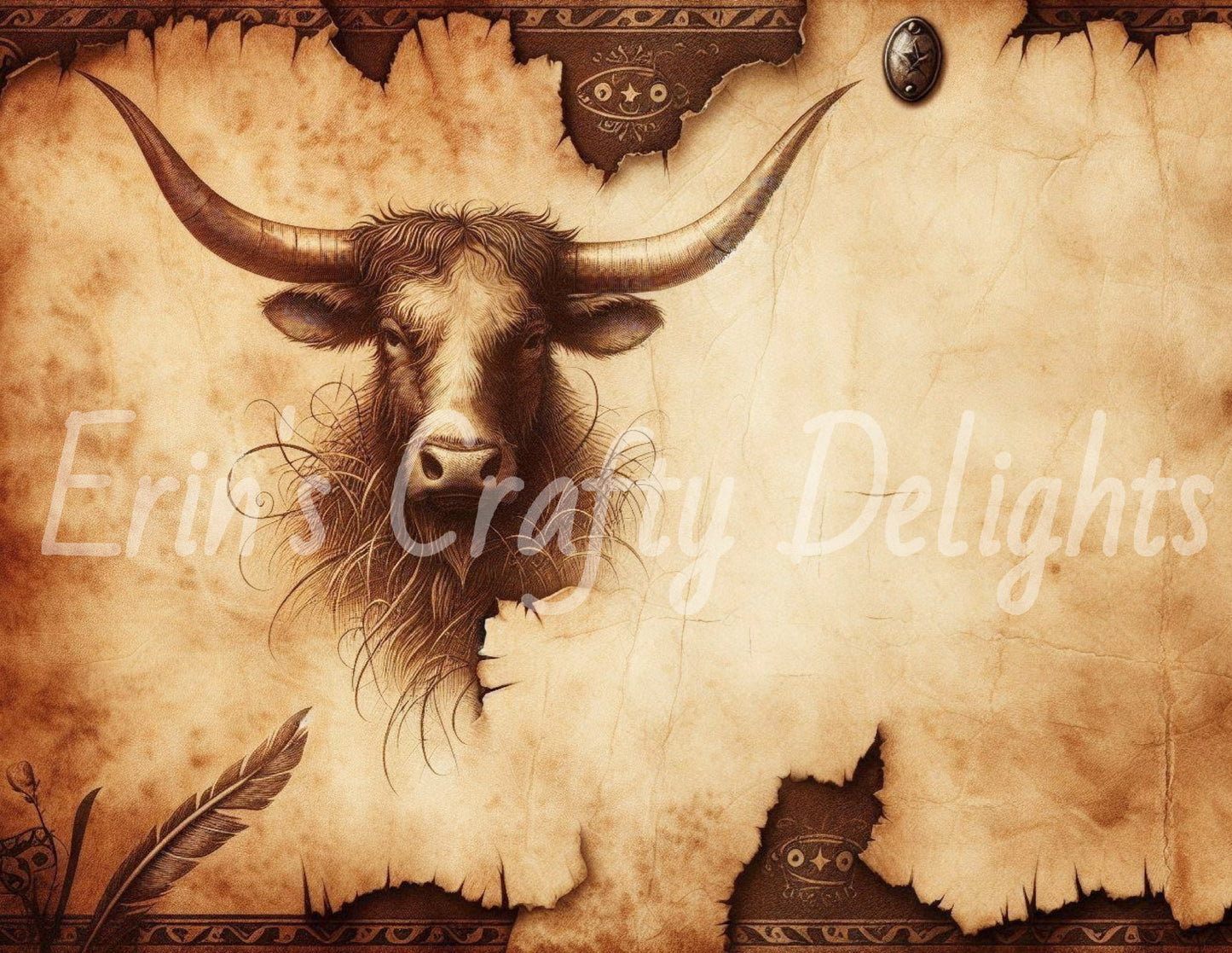 Cow Hide & Parchment 9