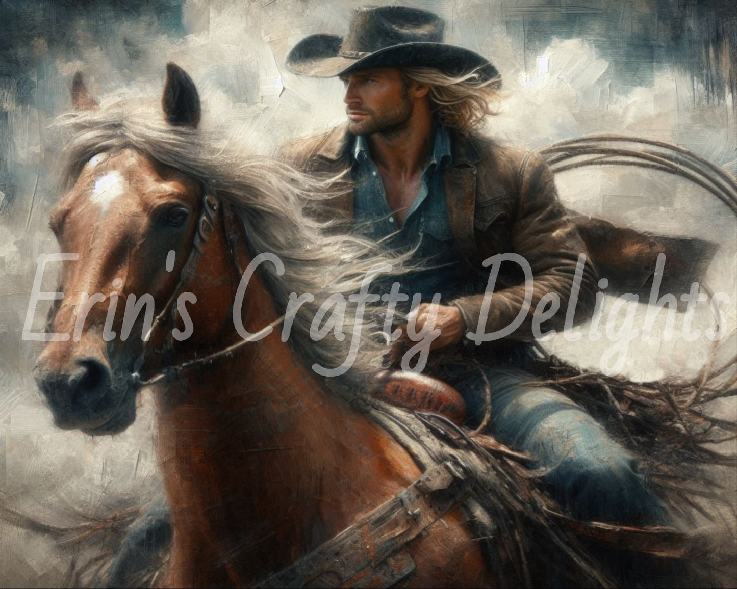 Cowboy on Horse Set 1