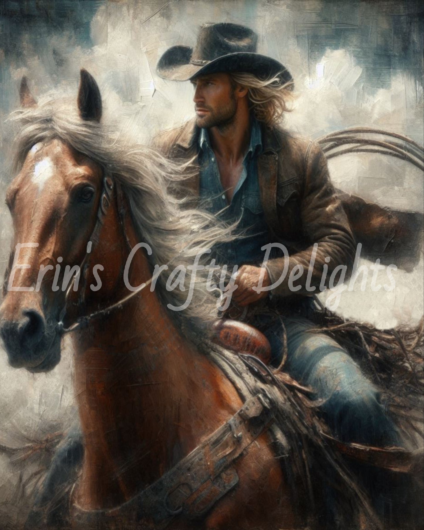 Cowboy on Horse Set 1
