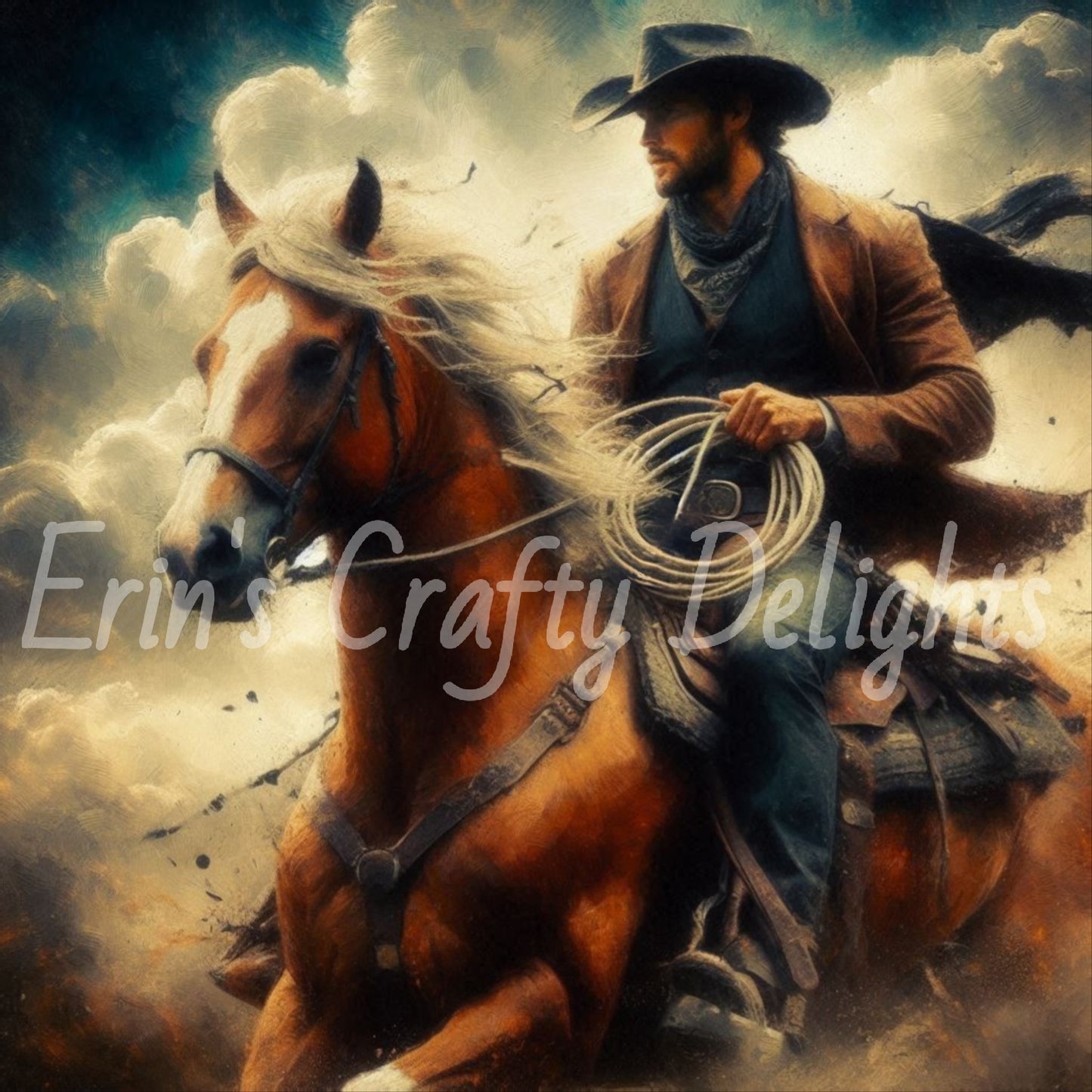 Cowboy on Horse Set 2