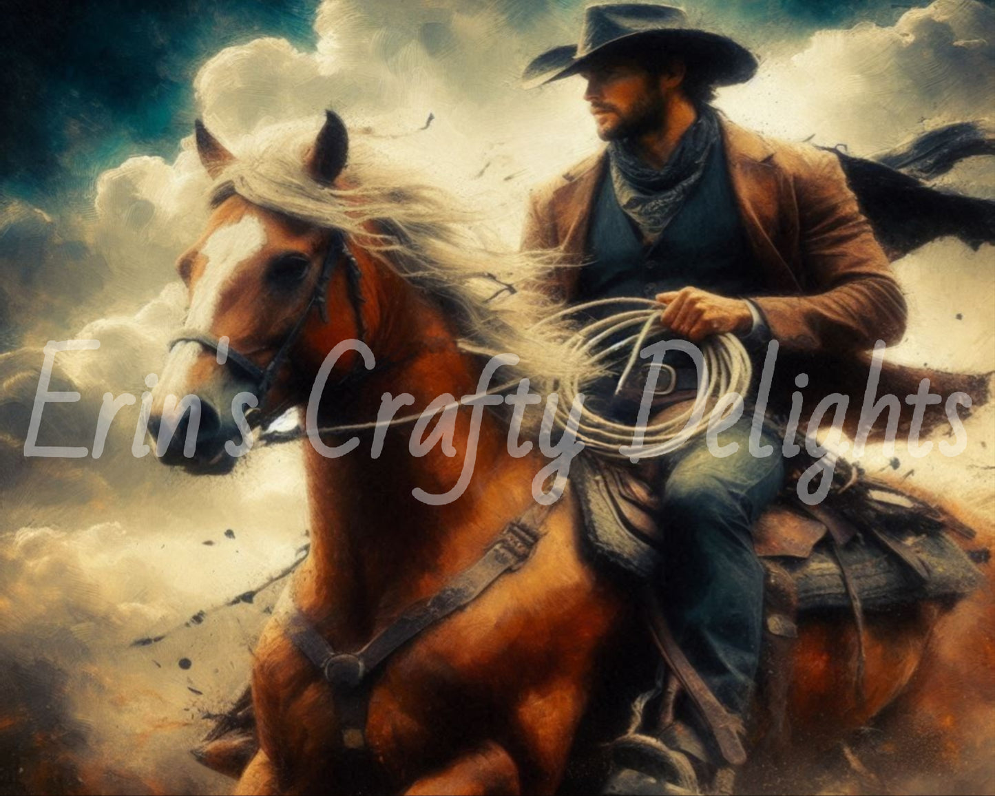 Cowboy on Horse Set 2