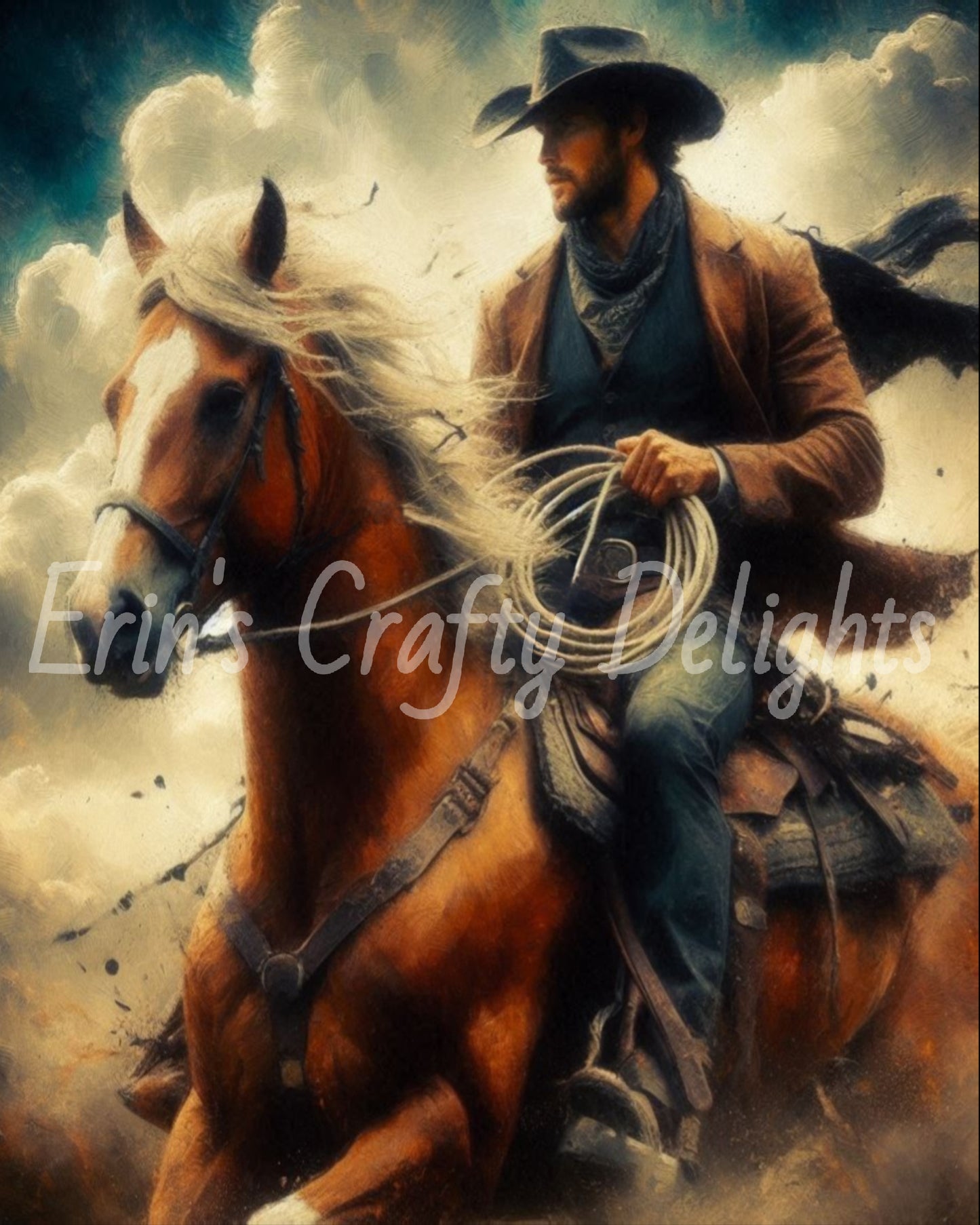 Cowboy on Horse Set 2