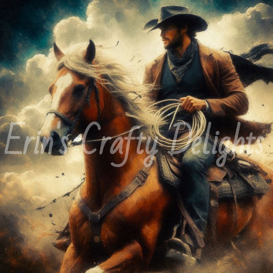 Cowboy on Horse Set 2