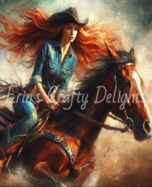 Cowgirl on Horse 15