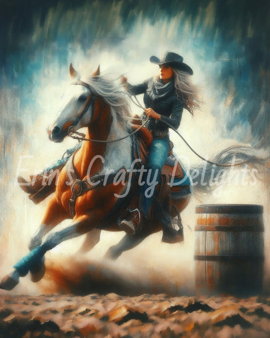 Cowgirl on Horse 20