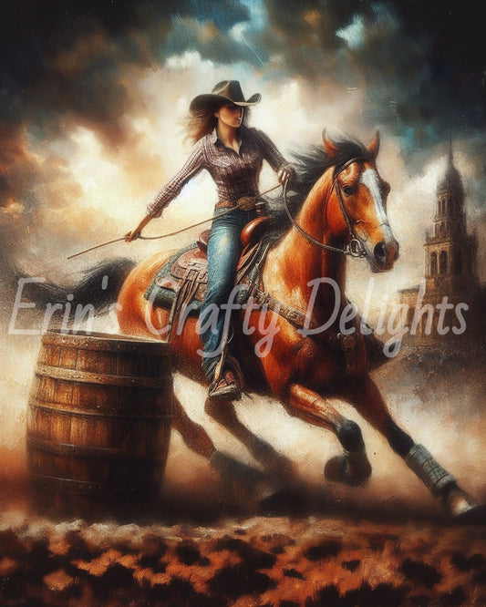 Cowgirl on Horse 22