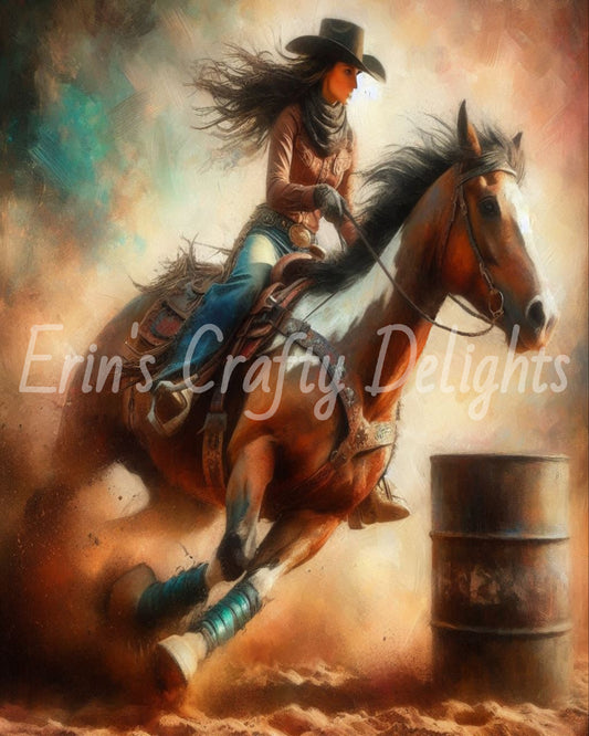 Cowgirl on Horse 26