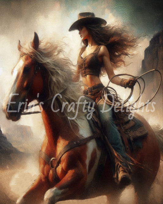 Cowgirl on Horse 30