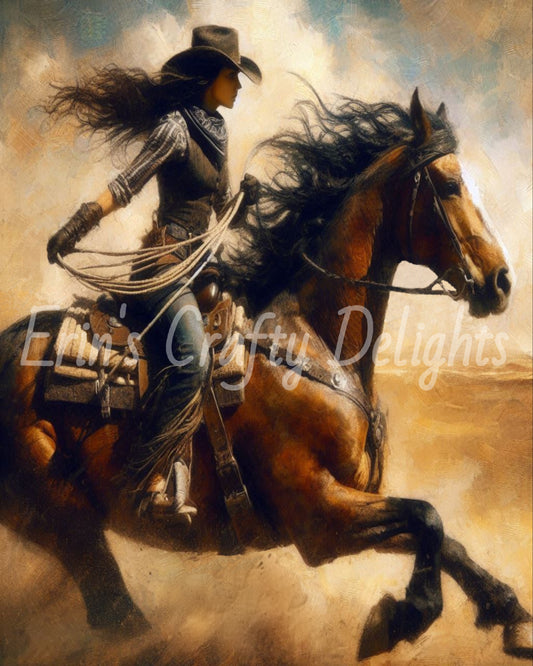 Cowgirl on Horse 31