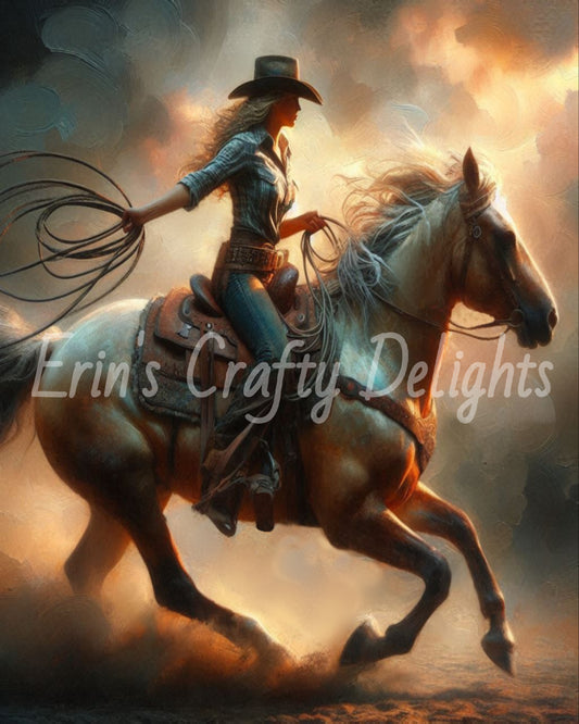Cowgirl on Horse 32