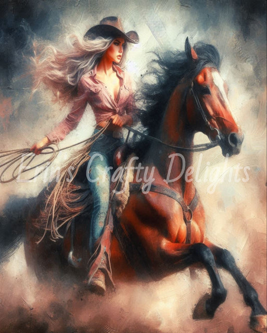 Cowgirl on Horse 33