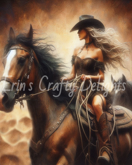 Cowgirl on Horse 35