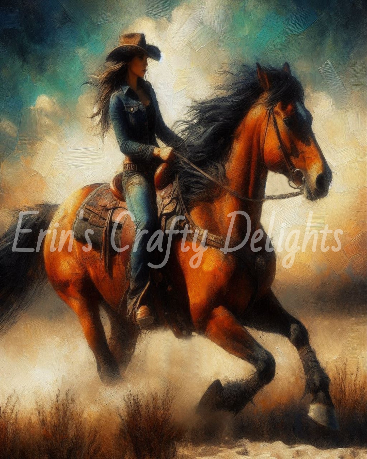 Cowgirl on Horse 36