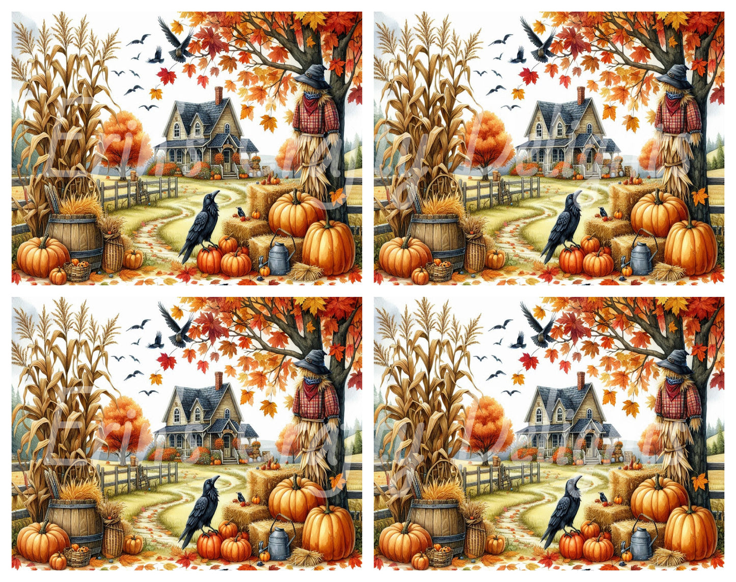 Fall Farmhouse Yard Set 1