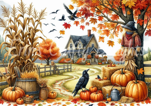 Fall Farmhouse Yard Set 1