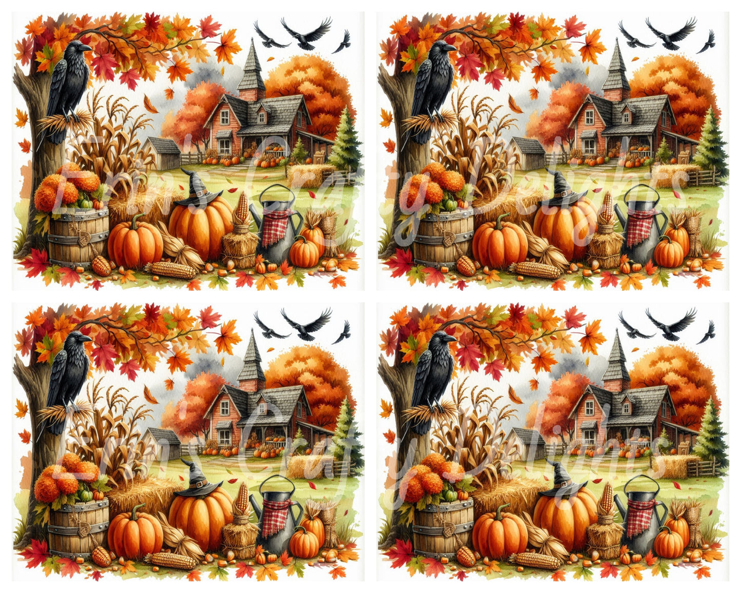 Fall Farmhouse Yard Set 2