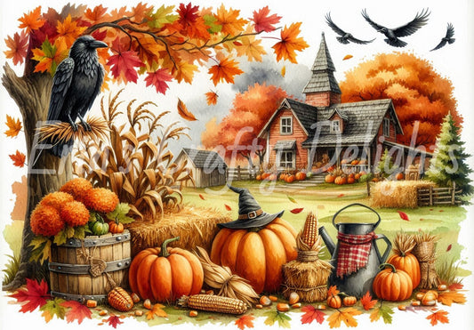 Fall Farmhouse Yard Set 2