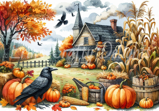 Fall Farmhouse Yard Set 3