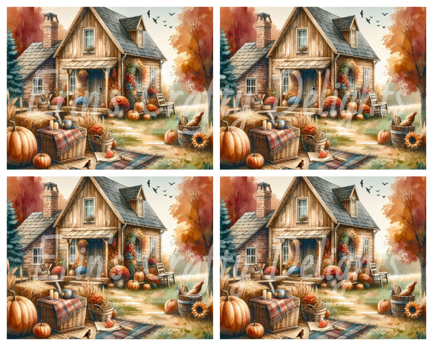 Fall Farmhouse Yard Set 5