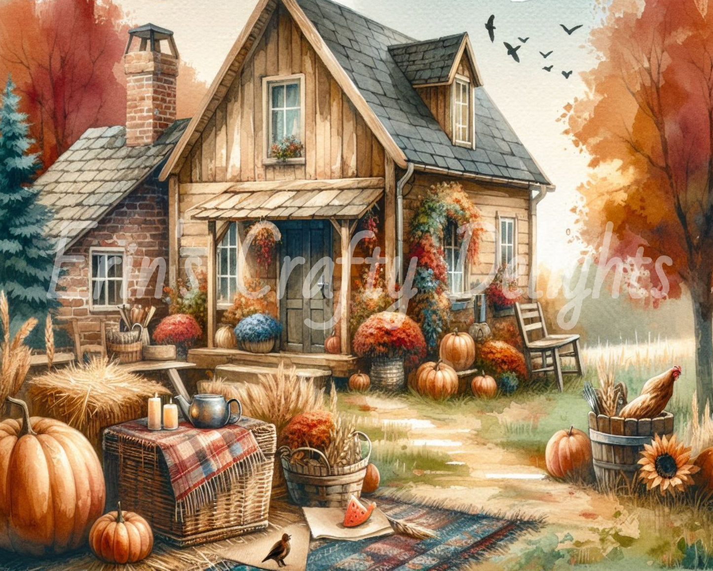 Fall Farmhouse Yard Set 5