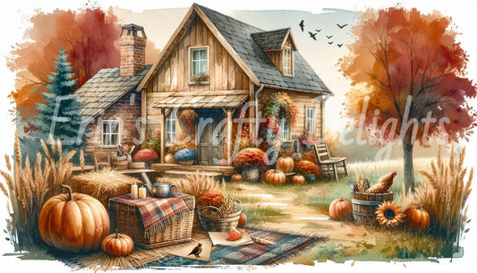 Fall Farmhouse Yard Set 5