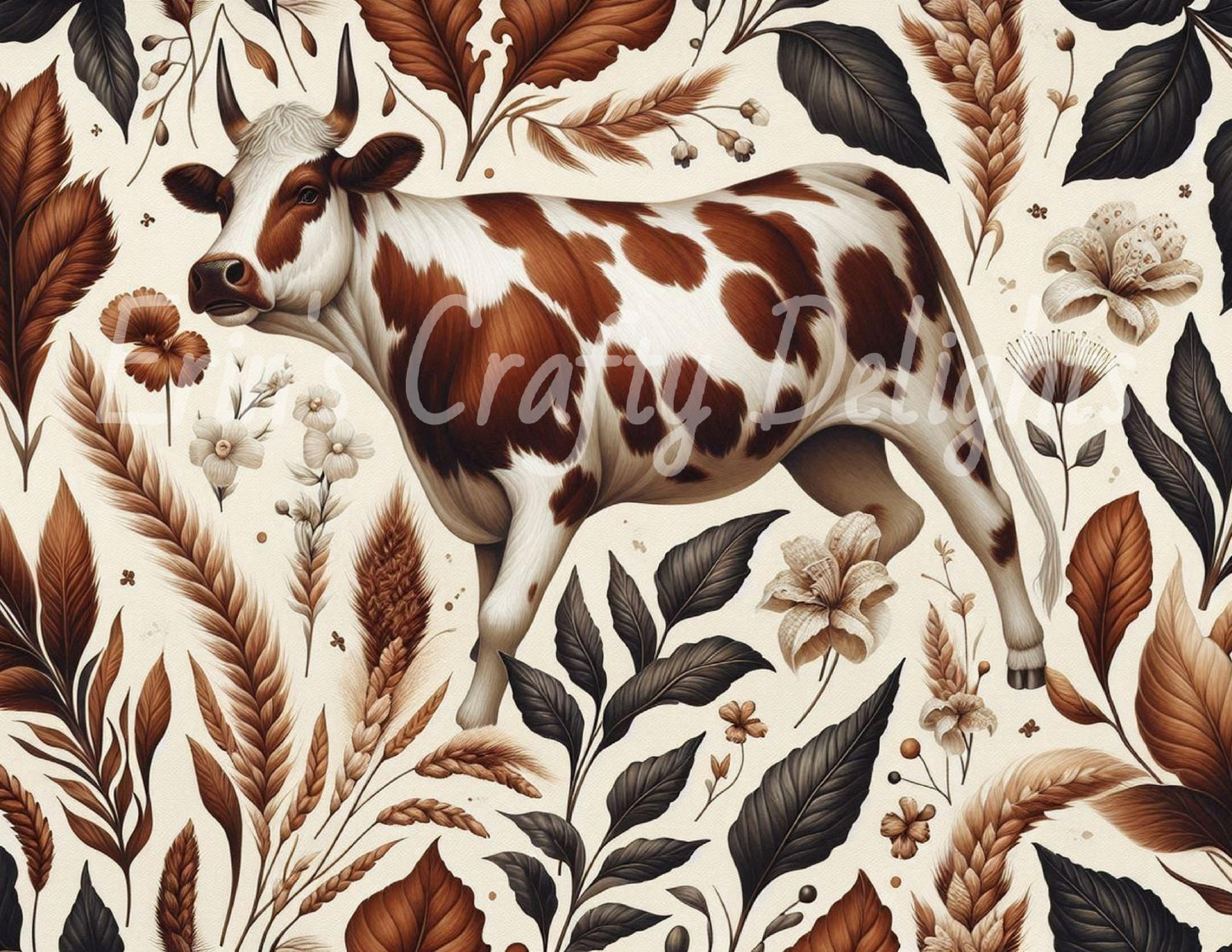 Floral Cow 1