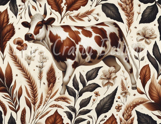 Floral Cow 1