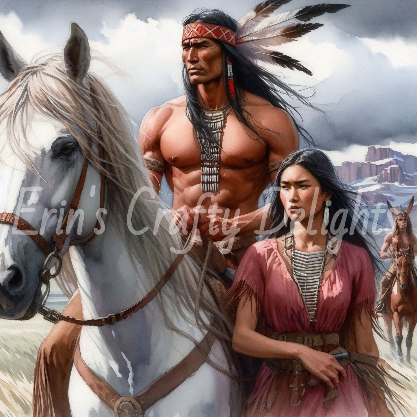 Indian and Woman 1