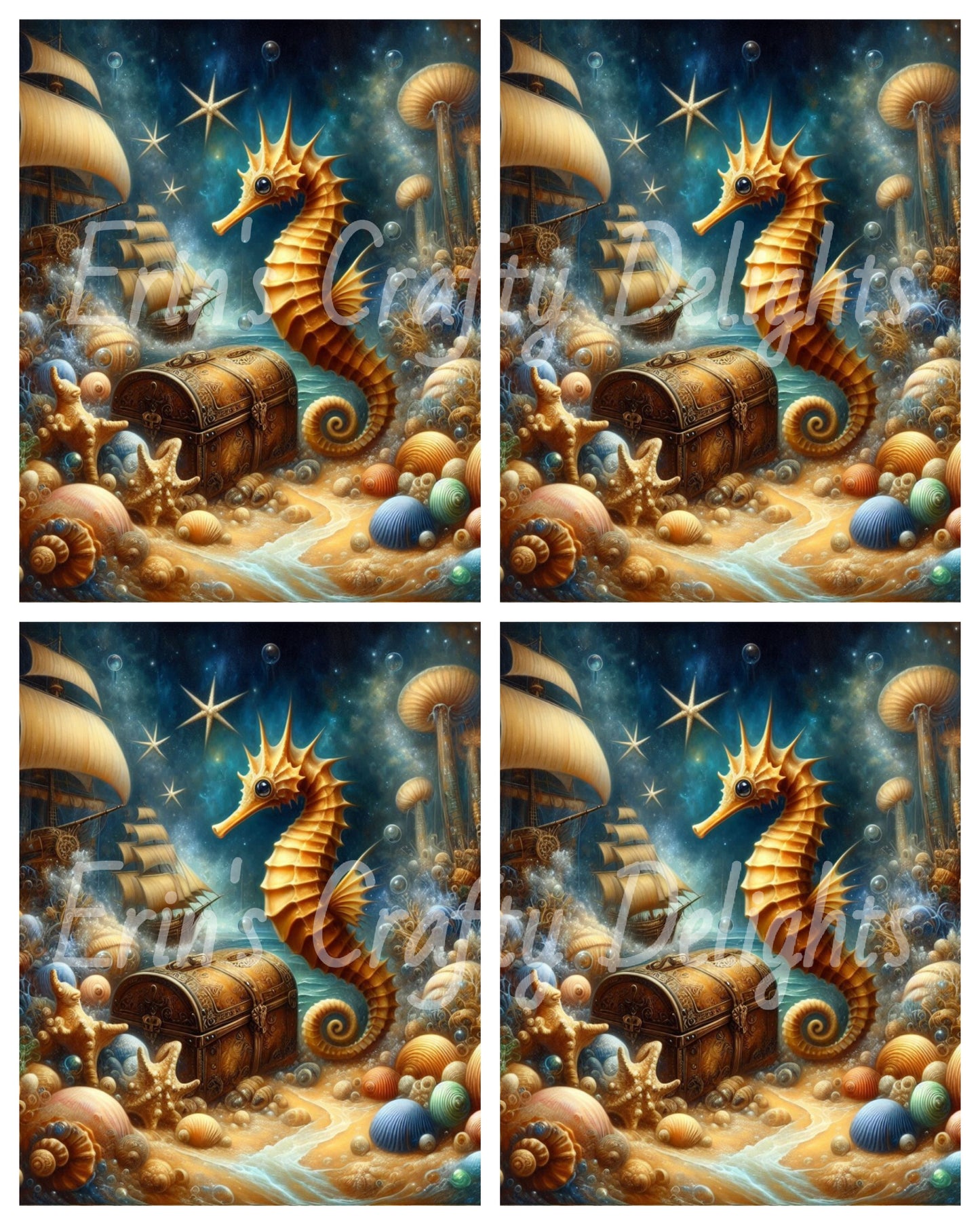 Seahorse & Treasure 6