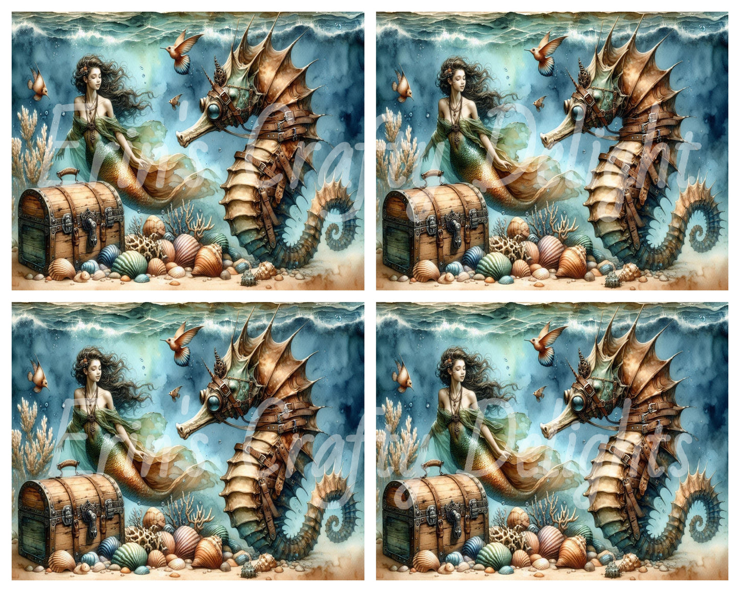 Mermaid & Seahorse Treasure 1