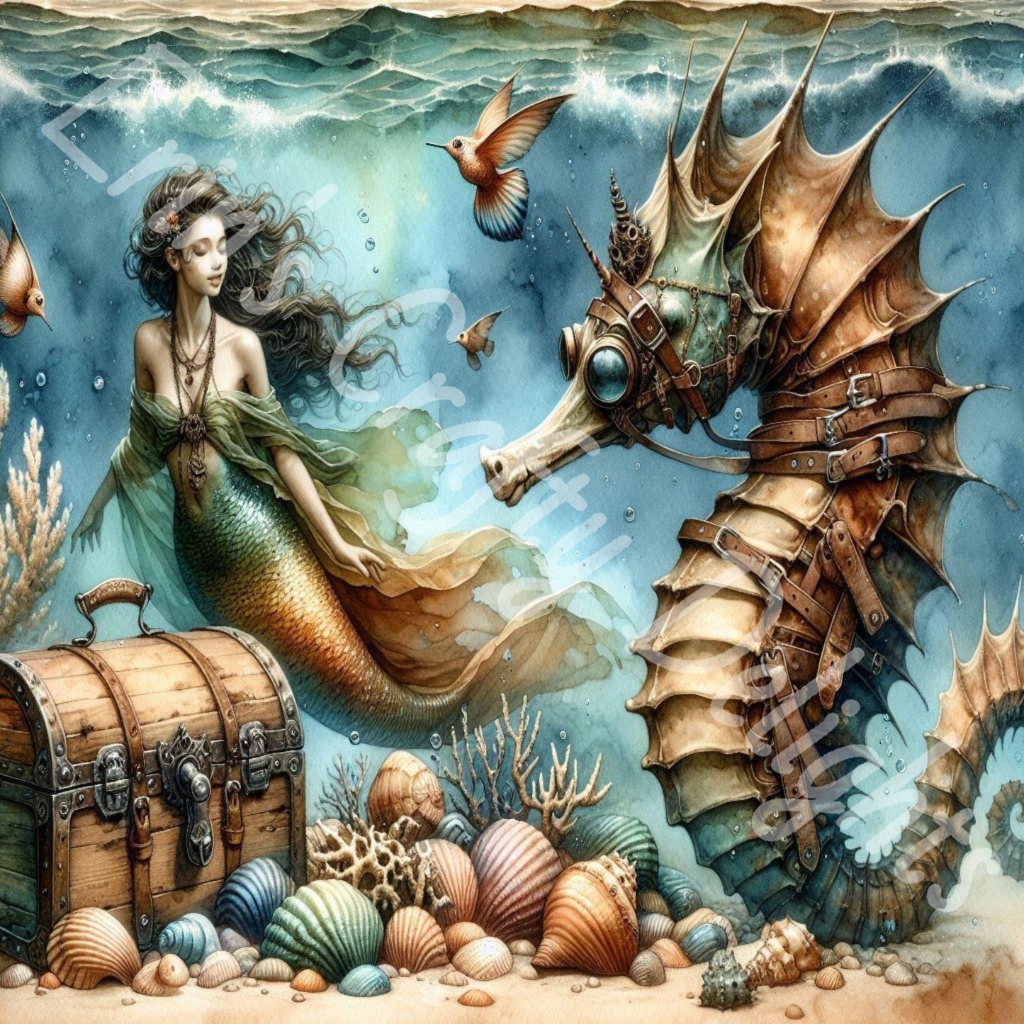 Mermaid & Seahorse Treasure 1