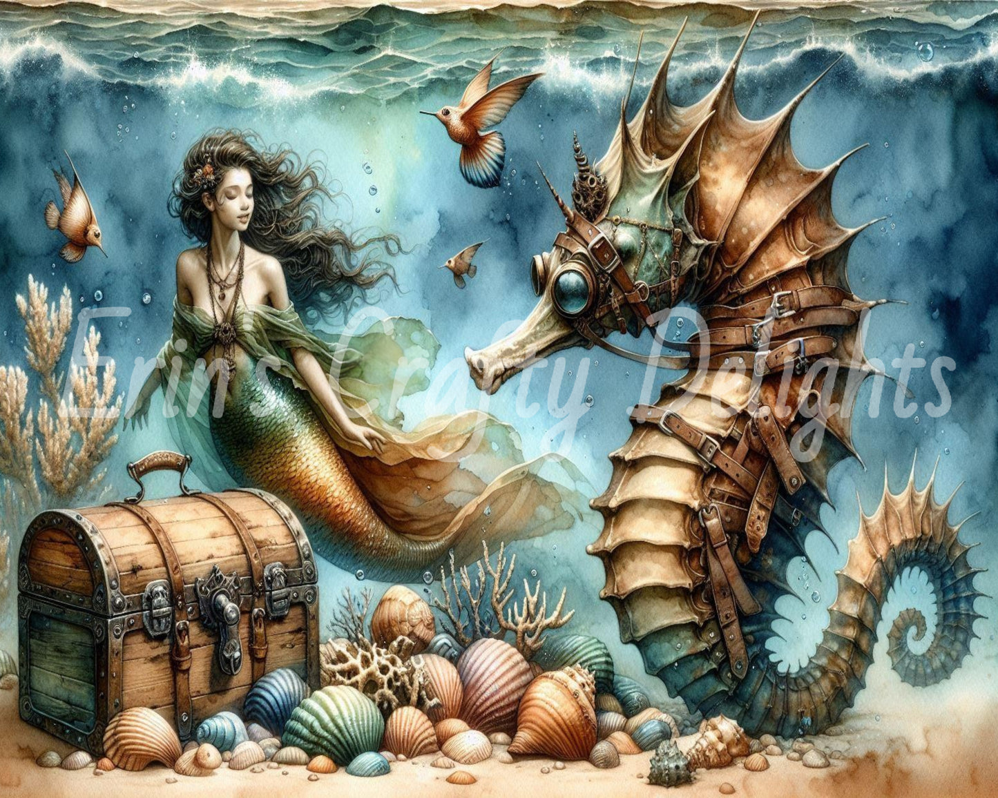Mermaid & Seahorse Treasure 1