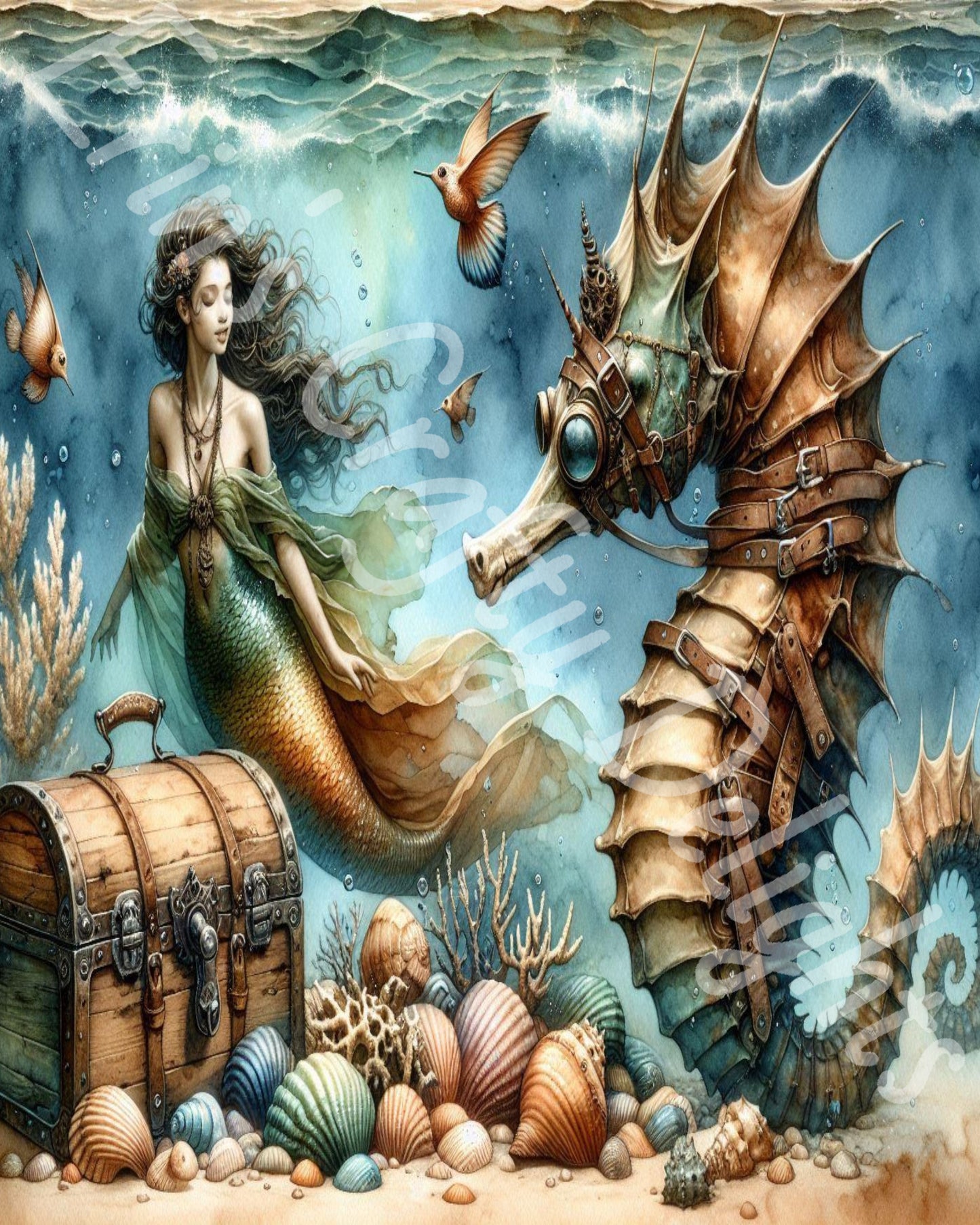 Mermaid & Seahorse Treasure 1