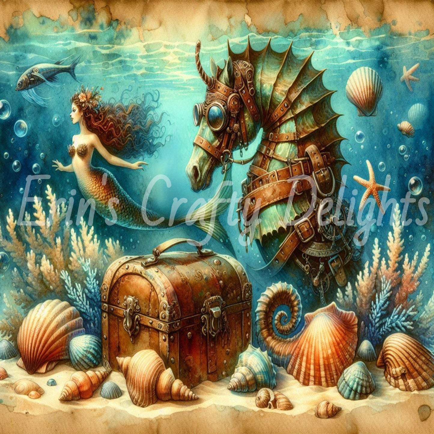 Mermaid & Seahorse Treasure 2