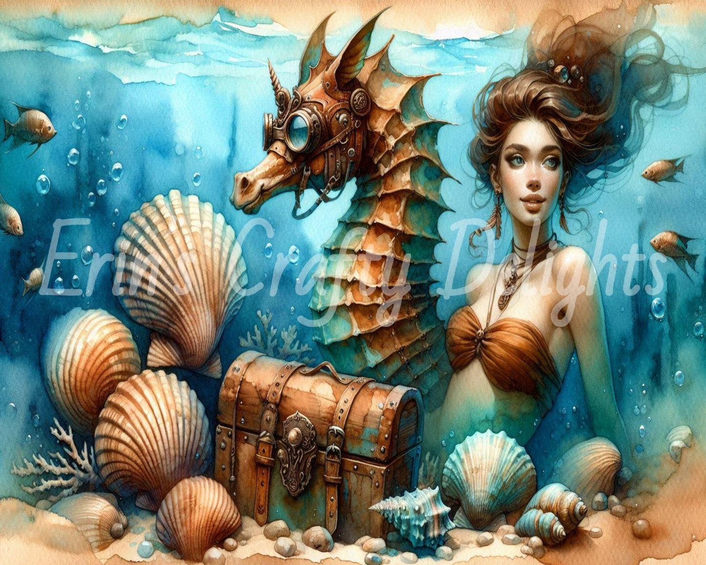 Mermaid & Seahorse Treasure 8