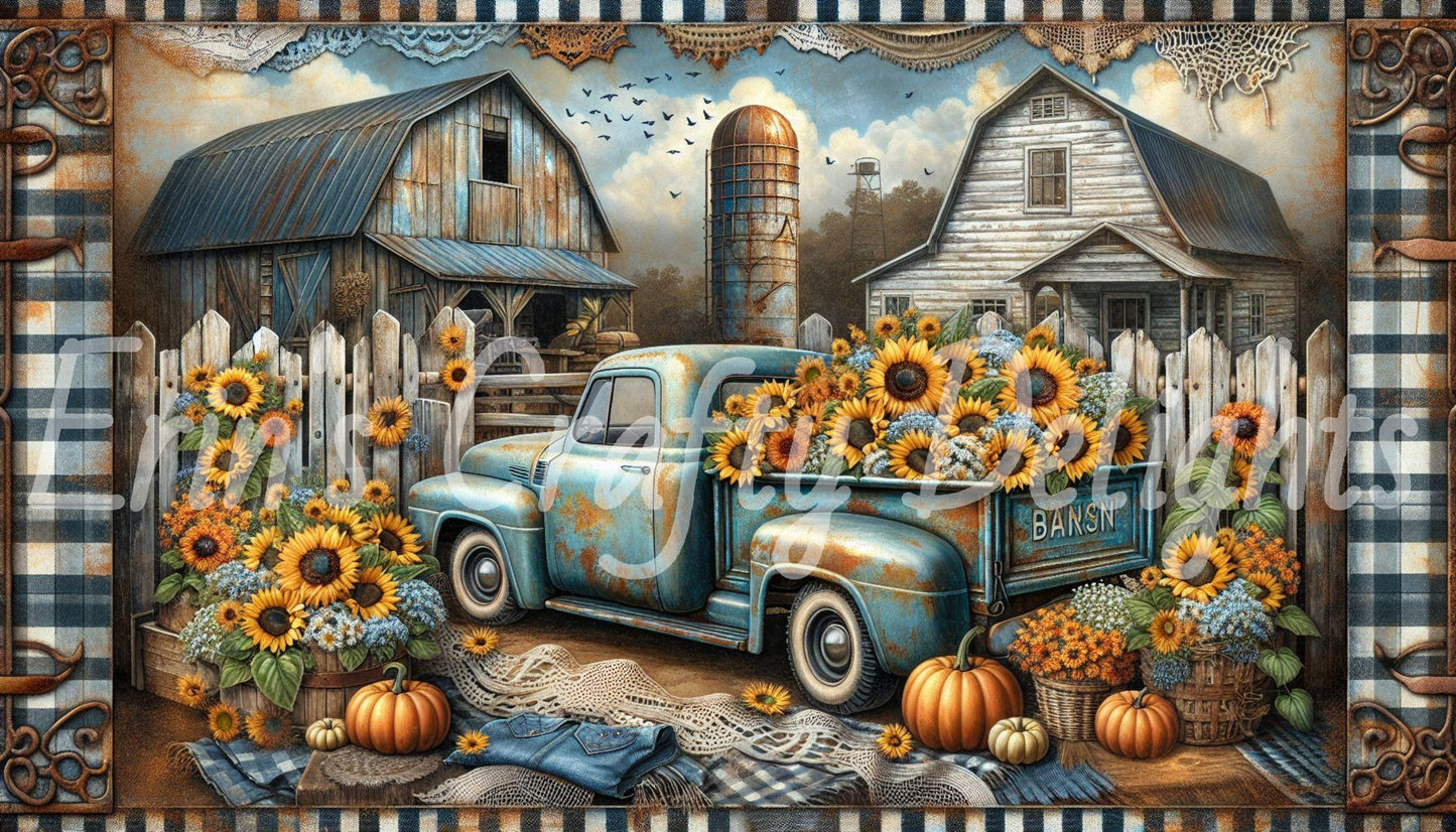 Blue Pumpkin Truck Set