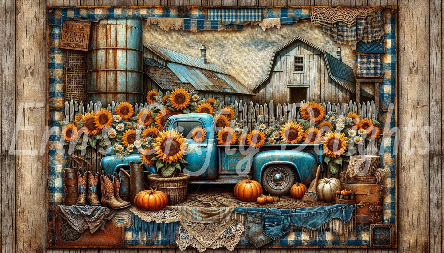 Blue Pumpkin Truck Set