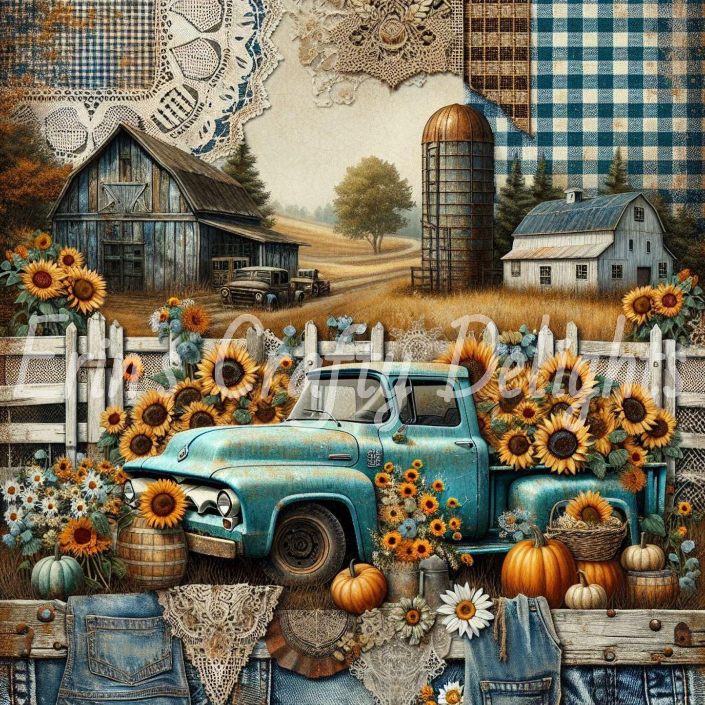Blue Pumpkin Truck Set