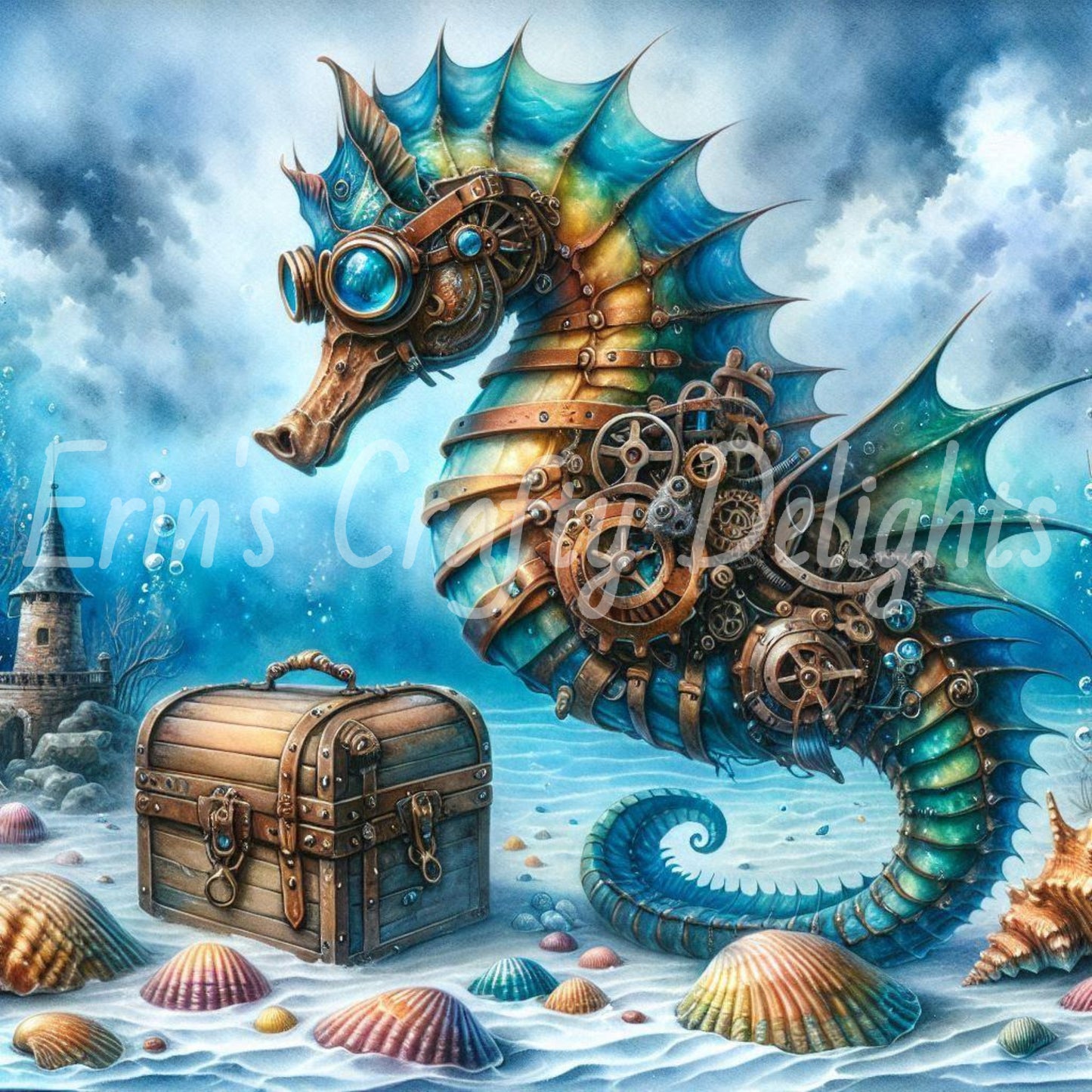 Seahorse & Treasure 3