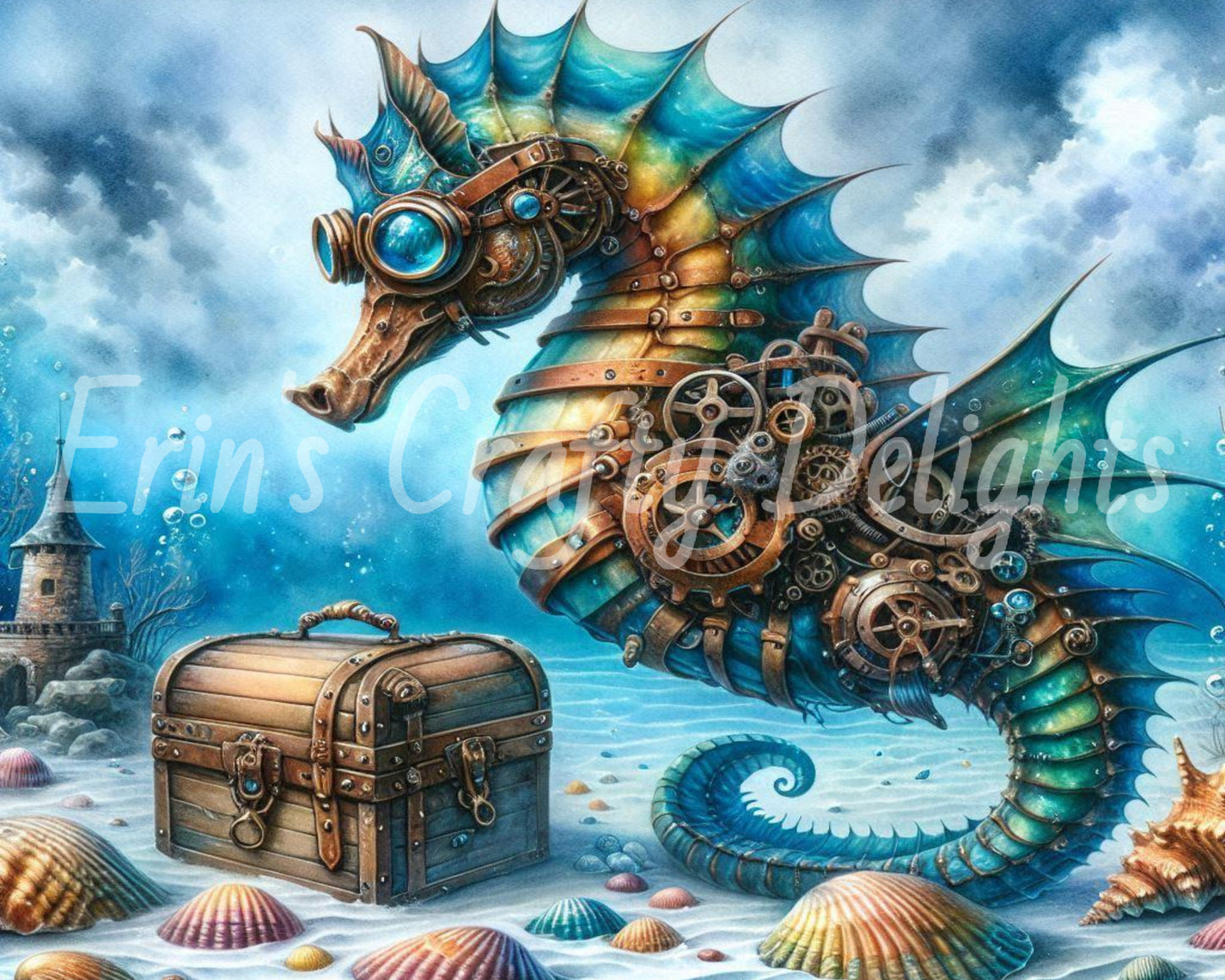 Seahorse & Treasure 3