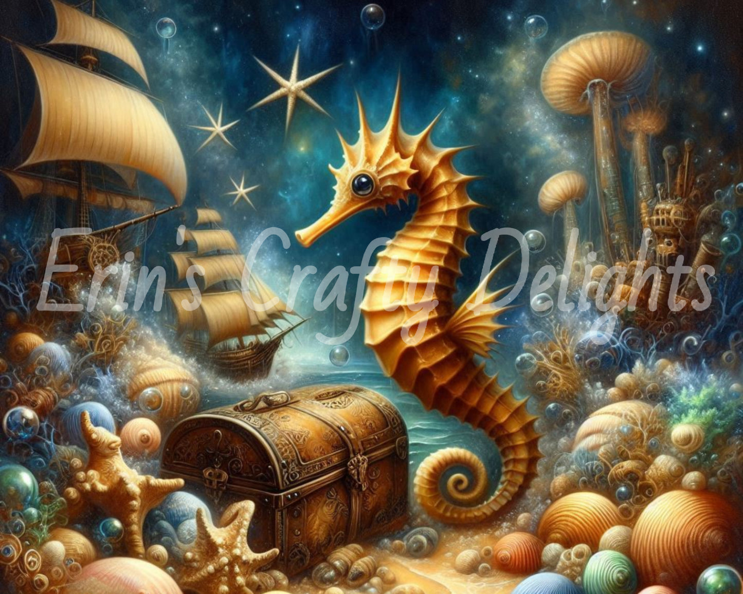Seahorse & Treasure 6