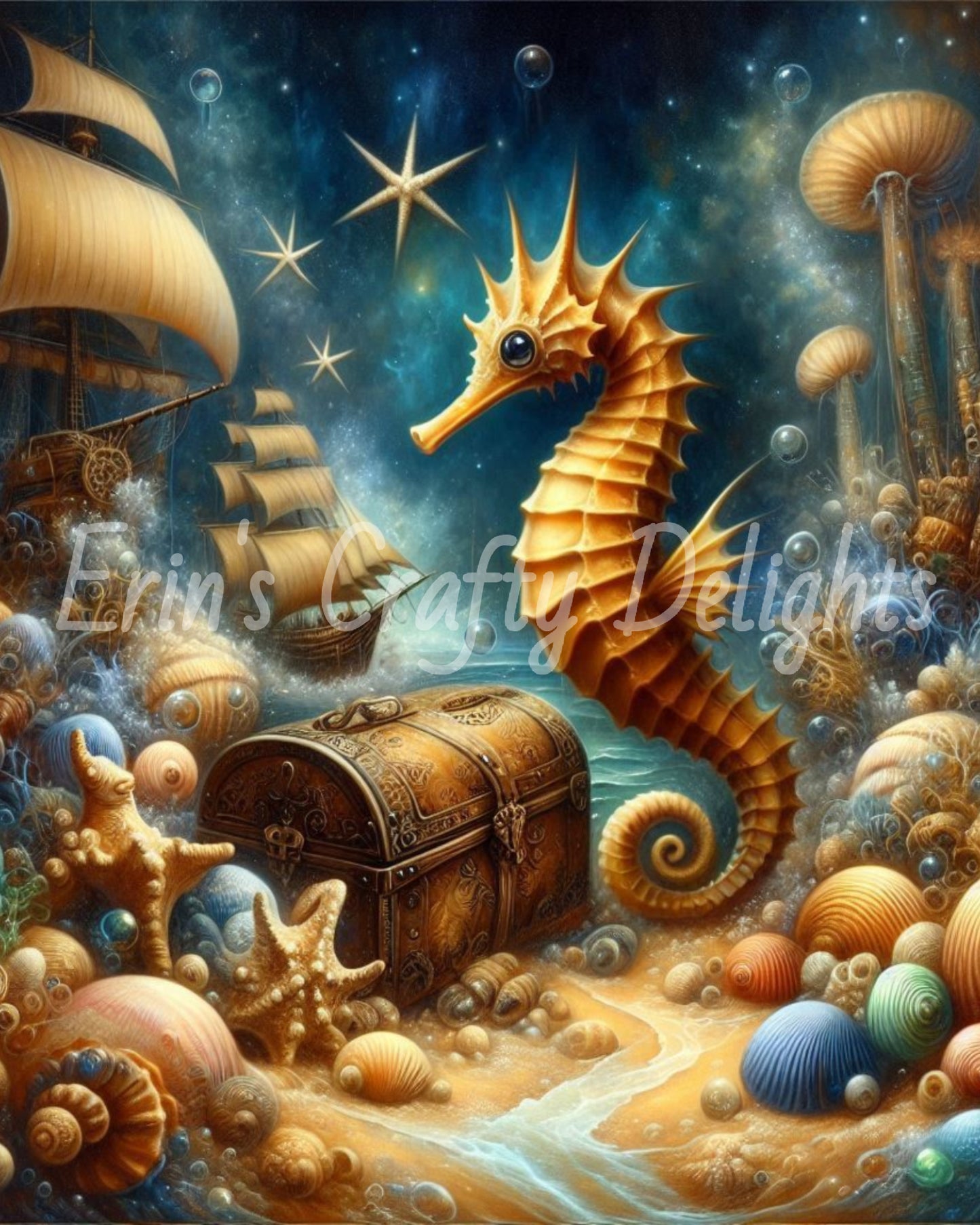 Seahorse & Treasure 6