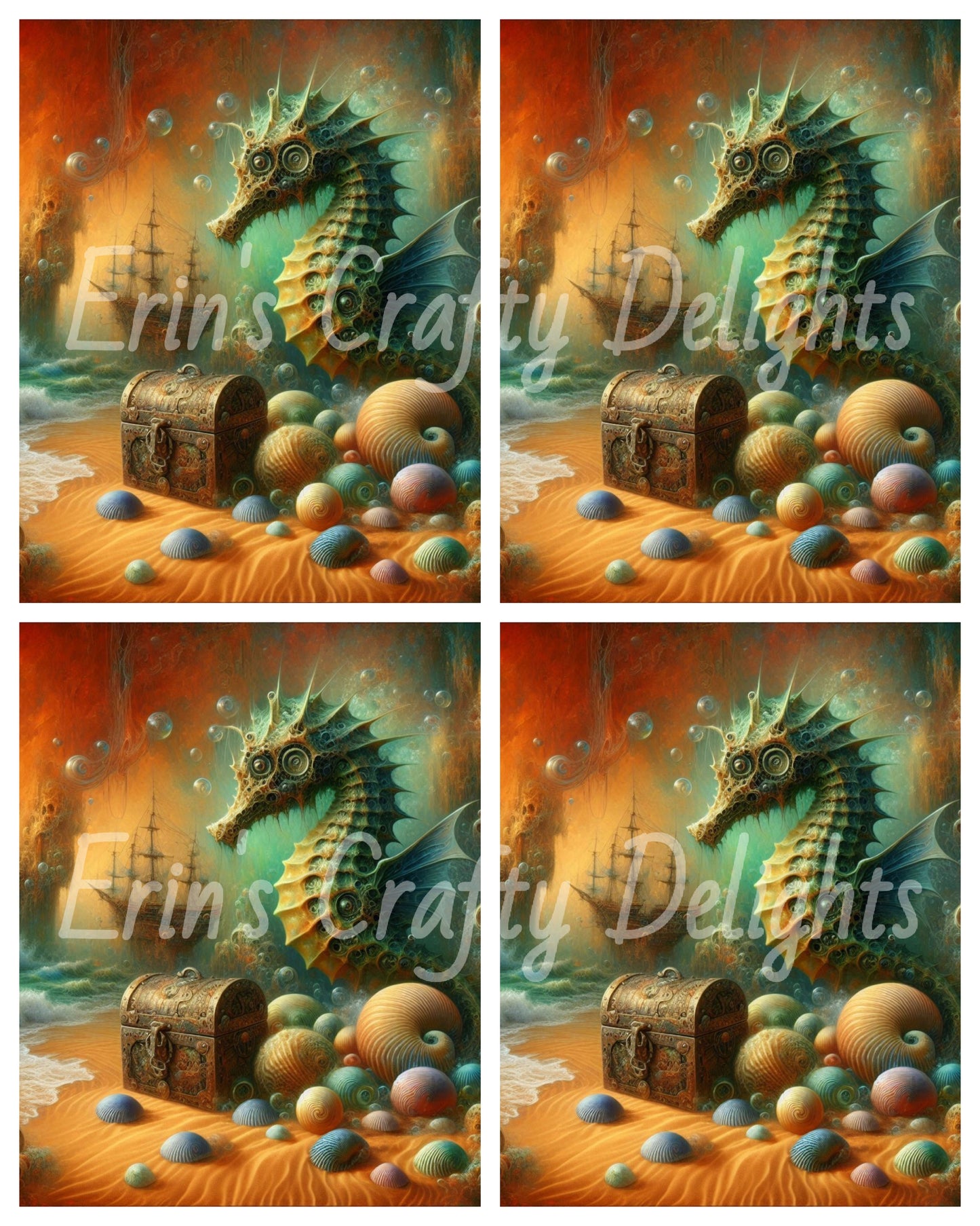 Seahorse & Treasure 7